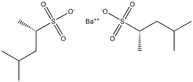 Bis[[S,(-)]-4-methyl-2-pentanesulfonic acid] barium salt Struktur