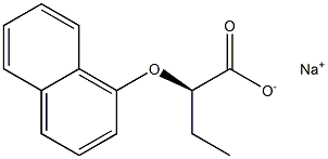 [R,(-)]-2-(1-Naphtyloxy)butyric acid sodium salt Struktur