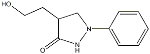 1-Phenyl-4-(2-hydroxyethyl)pyrazolidin-3-one Struktur