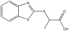 2-(Benzothiazol-2-ylthio)propionic acid Struktur