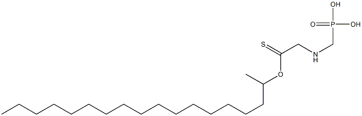 [(Phosphonomethyl)amino]thioacetic acid S-octadecyl ester Struktur