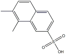 7,8-Dimethyl-2-naphthalenesulfonic acid Struktur