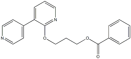 Benzoic acid 3-[(3,4'-bipyridin-6-yl)oxy]propyl ester Struktur