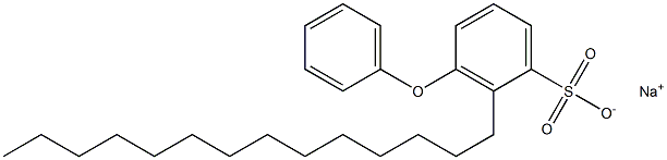 3-Phenoxy-2-tetradecylbenzenesulfonic acid sodium salt Struktur