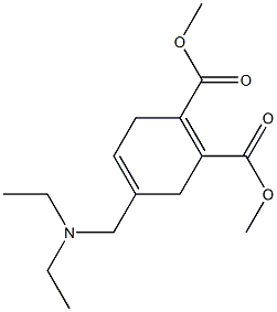 4-[(Diethylamino)methyl]-1,4-cyclohexadiene-1,2-dicarboxylic acid dimethyl ester Struktur