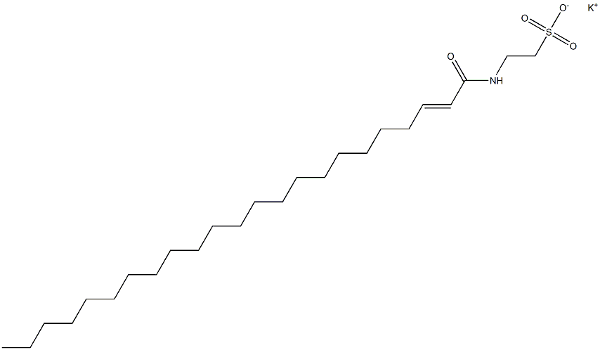 N-(1-Oxo-2-tricosen-1-yl)taurine potassium salt Struktur