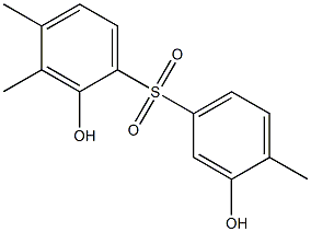 2,3'-Dihydroxy-3,4,4'-trimethyl[sulfonylbisbenzene] Struktur