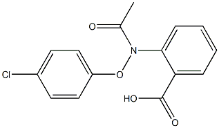 2-(4-Chlorophenoxyacetylamino)benzoic acid Struktur