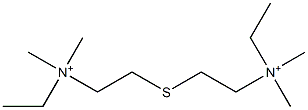 (Thiodiethylene)bis(ethyldimethylaminium) Struktur