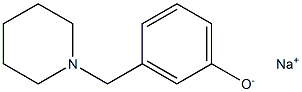 Sodium m-(piperidinomethyl)phenolate Struktur