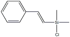 Chlorodimethyl[(E)-2-phenylethenyl]silane Struktur