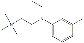 [2-(N-Ethyl-m-toluidino)ethyl]trimethylaminium Struktur