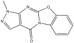 1-Methyl-1,2,4a,10-tetraaza-9-oxacyclopenta[b]fluoren-4(1H)-one Struktur