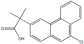 2-(9-Chlorophenanthren-3-yl)-2,2-dimethylacetic acid Struktur