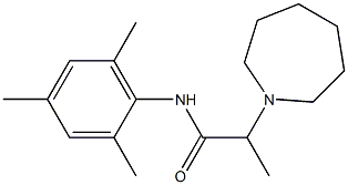 N-(2,4,6-Trimethylphenyl)-2-[(hexahydro-1H-azepin)-1-yl]propanamide Struktur