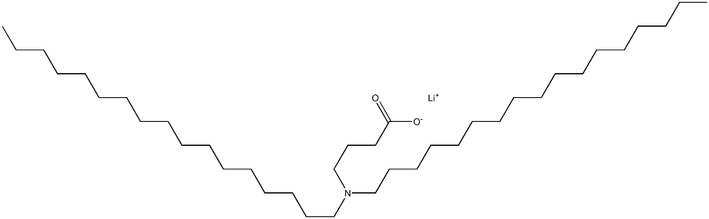 4-(Diheptadecylamino)butyric acid lithium salt Struktur