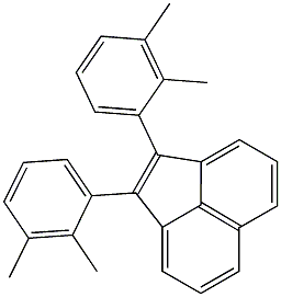 1,2-Bis(2-methyl-3-methylphenyl)acenaphthylene Struktur