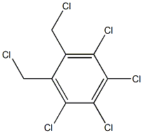 3,4,5,6-Tetrachloro-1,2-bis(chloromethyl)benzene Struktur