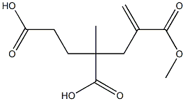 1-Hexene-2,4,6-tricarboxylic acid 2,4-dimethyl ester Struktur