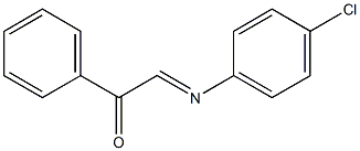 2-[(4-Chlorophenyl)imino]-1-phenylethanone Struktur