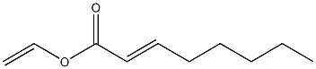 2-Octenoic acid ethenyl ester Struktur