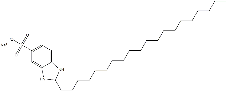 2,3-Dihydro-2-icosyl-1H-benzimidazole-5-sulfonic acid sodium salt Struktur