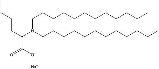 2-(Didodecylamino)hexanoic acid sodium salt Struktur