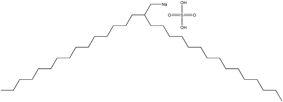 Sulfuric acid 2-pentadecylheptadecyl=sodium salt Struktur