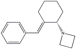 1-[(1S)-2-[(E)-Phenylmethylene]cyclohexan-1-yl]azetidine Struktur