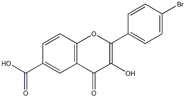 4'-Bromo-6-carboxyflavonol Struktur