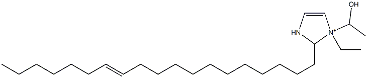 1-Ethyl-1-(1-hydroxyethyl)-2-(12-nonadecenyl)-4-imidazoline-1-ium Struktur