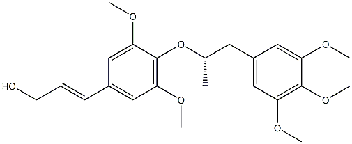 3-[3,5-Dimethoxy-4-[[(S)-3-(3,4,5-trimethoxyphenyl)propan-2-yl]oxy]phenyl]-2-propen-1-ol Struktur