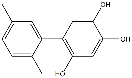 5-(2,5-Dimethylphenyl)-1,2,4-benzenetriol Struktur