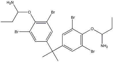 2,2-Bis[3,5-dibromo-4-(1-aminopropoxy)phenyl]propane Struktur