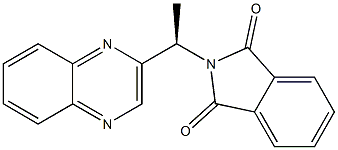 (-)-N-[(R)-1-(Quinoxaline-2-yl)ethyl]phthalimide Struktur