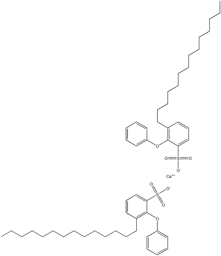 Bis(2-phenoxy-3-tetradecylbenzenesulfonic acid)calcium salt Struktur