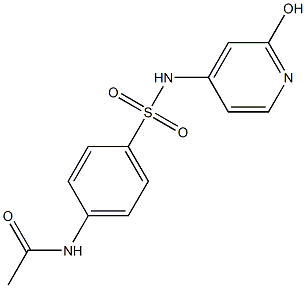 4-(Acetylamino)-N-(6-hydroxy-4-pyridinyl)benzenesulfonamide Struktur