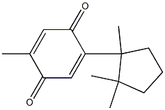 2-(1,2,2-Trimethylcyclopentyl)-5-methyl-1,4-benzoquinone Struktur