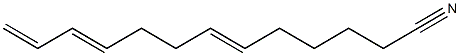 6,10,12-Tridecatrienenitrile Struktur