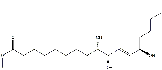 (9S,10S,11E,13R)-9,10,13-Trihydroxy-11-octadecenoic acid methyl ester Struktur