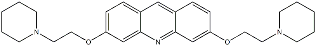 3,6-Bis[2-(piperidin-1-yl)ethoxy]acridine Struktur