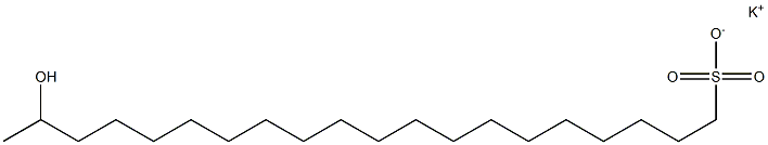 19-Hydroxyicosane-1-sulfonic acid potassium salt Struktur