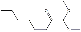 1,1-Dimethoxy-2-octanone Struktur