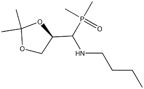 [(R)-(2,2-Dimethyl-1,3-dioxolan-4-yl)(butylamino)methyl]dimethylphosphine oxide Struktur