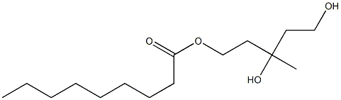 Nonanoic acid 3,5-dihydroxy-3-methylpentyl ester Struktur