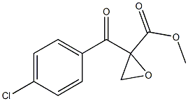 2-(4-Chlorobenzoyl)oxirane-2-carboxylic acid methyl ester Struktur