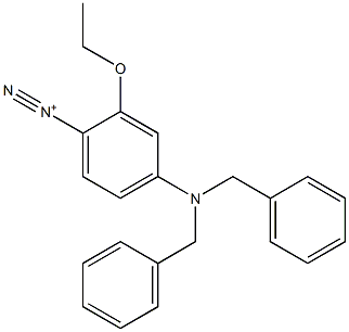 4-[Bis(phenylmethyl)amino]-2-ethoxybenzenediazonium Struktur