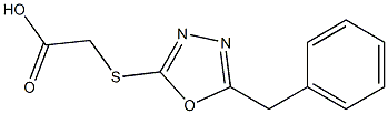 [(5-Benzyl-1,3,4-oxadiazol-2-yl)thio]acetic acid Struktur