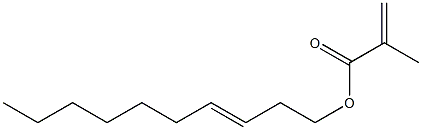 Methacrylic acid (3-decenyl) ester Struktur