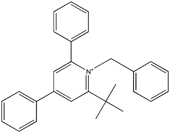 1-Benzyl-2-tert-butyl-4,6-diphenylpyridinium Struktur